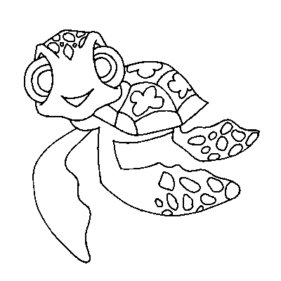 Żółwie kolorowanki